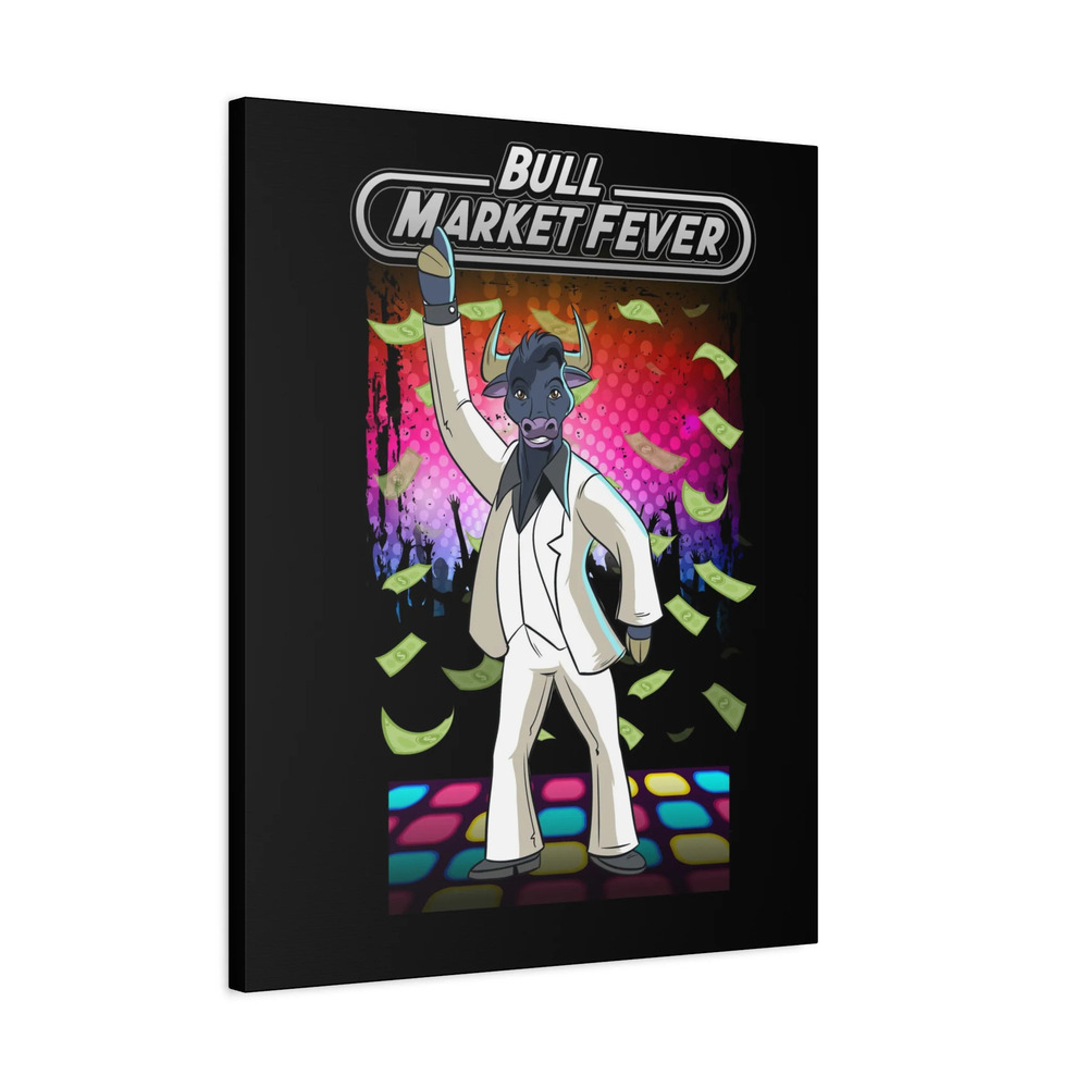 Stock Market Wall Art Bull Market Fever Gift for Trader Wall Street Print